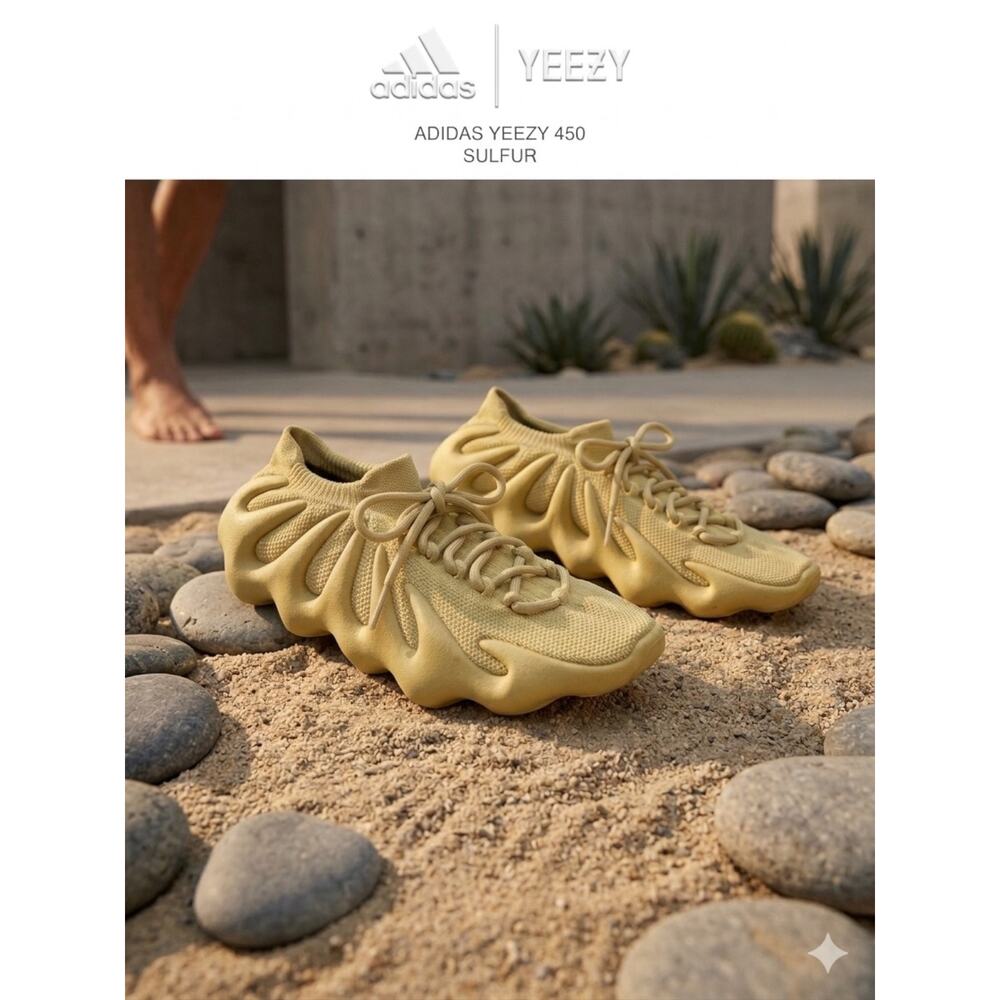 Adidas Yeezy 450 "Sulfur" Sneakers
